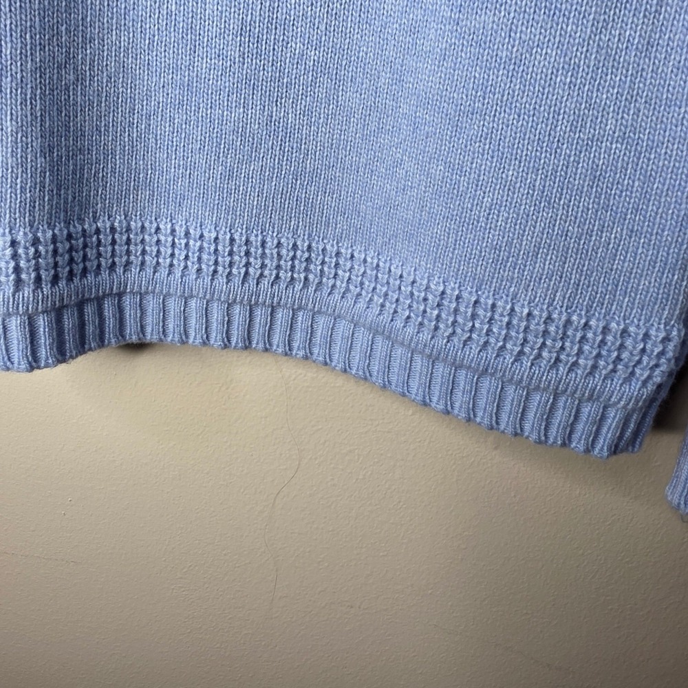 Benedetta B Merino Wool Cashmere Blend Sweater Womens Medium Blue Made in Italy - Picture 5 of 11